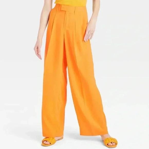 A New Day Women's Wide Leg Straight High Rise Fluid
Pants Size 12 - Picture 1 of 11
